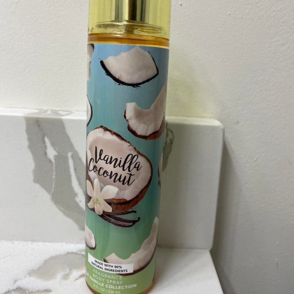 Vanilla coconut body spray